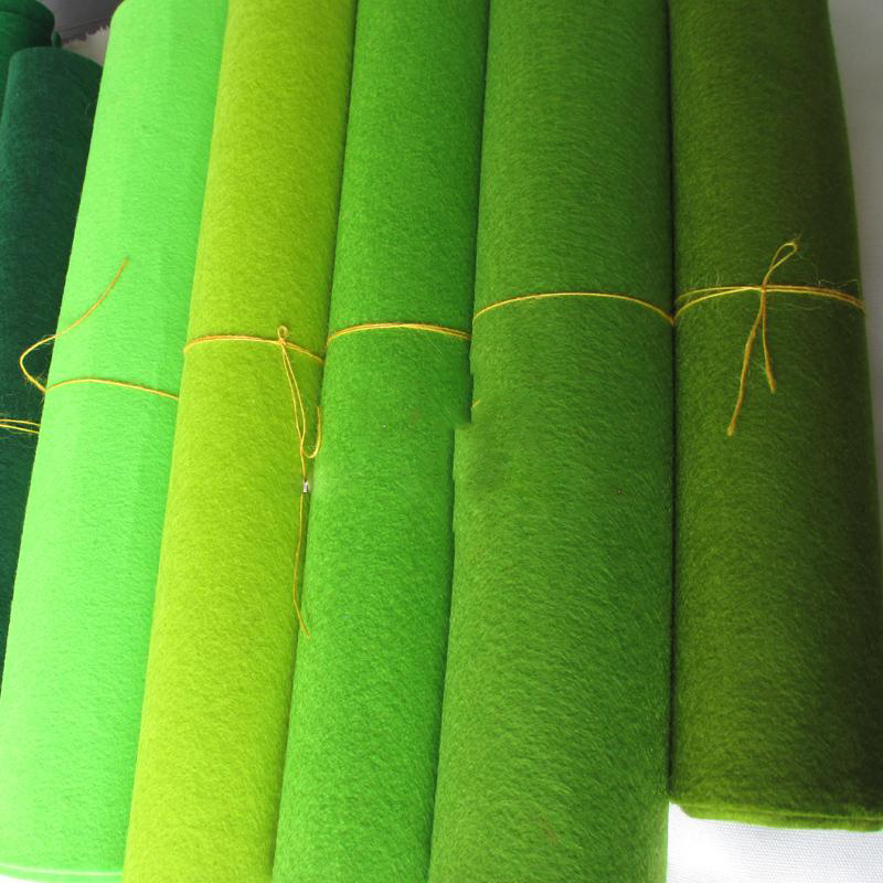 3mm Thick Green Felt Fabric Polyester Non Woven Feltro Handmade DIY Craft Sewing growing bag Material Felt Needlework Fabric