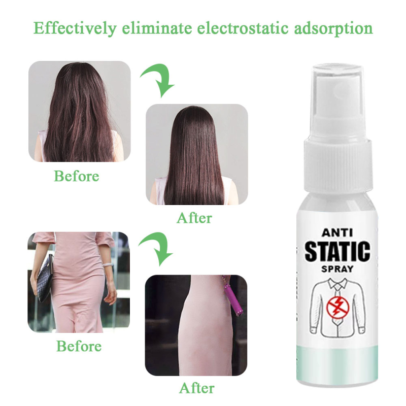 30ML Antistatic spray Static Remover Sprays for Clothes Lasting Anti-Wrinkle Anti-Sticking Household Chemicals Anti Static Spray