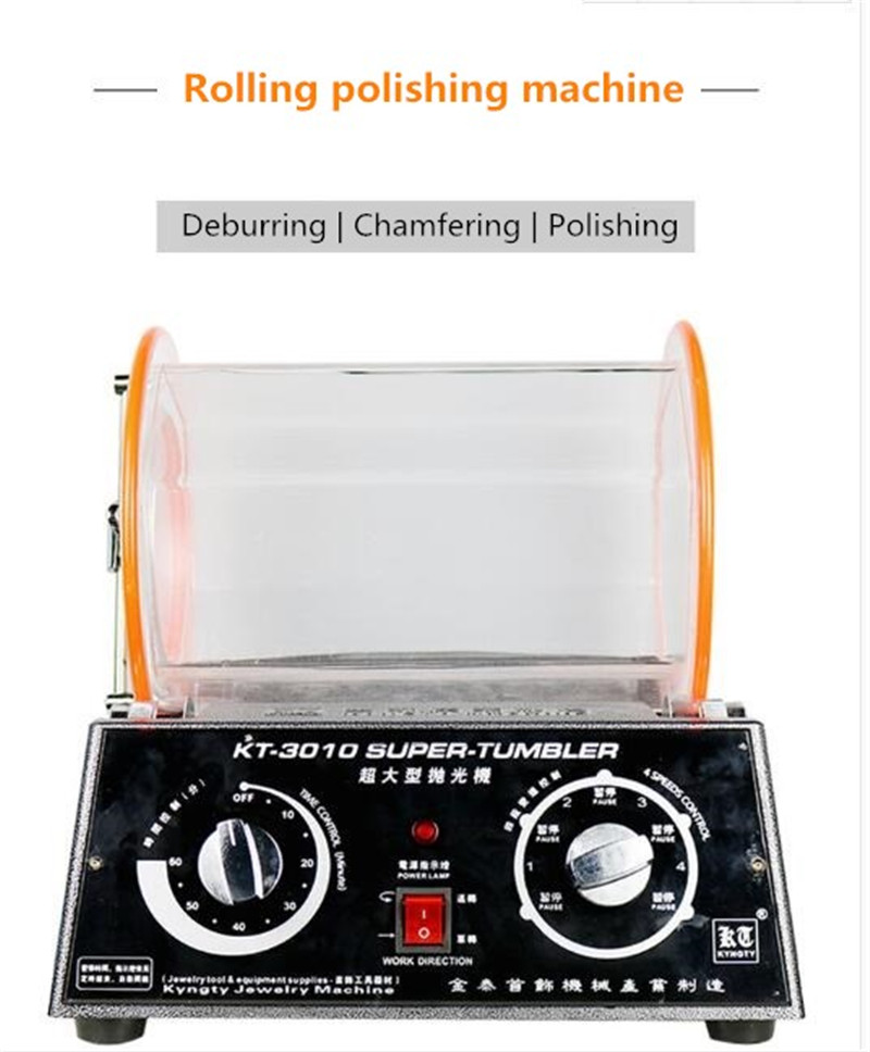12 kg Drum Polishing Machine, Jewelry Rotary Tumbler, Rotary Tumbler Jewelry Polisher Grinding Remove Metal Metal Edge Burrs