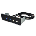 5.25 Inch USB 3.1 GEN2 Front Panel USB Hub 2 Ports USB 3.0 + 2 Ports USB2.0 + 1 Port TYPE-C with TYPE-E Connector for Desktop PC