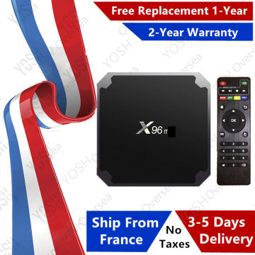 Best x96 iptv box android 9.0 tv box 1GB 8GB 2GB 16GB Amlogic S905W x96 media player smart ip tv set top box ship from france