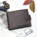 Luxury Designer Mens Wallet Leather PU Bifold Short Wallets Men Hasp Vintage Male Purse Coin Pouch Multi-functional Cards Wallet