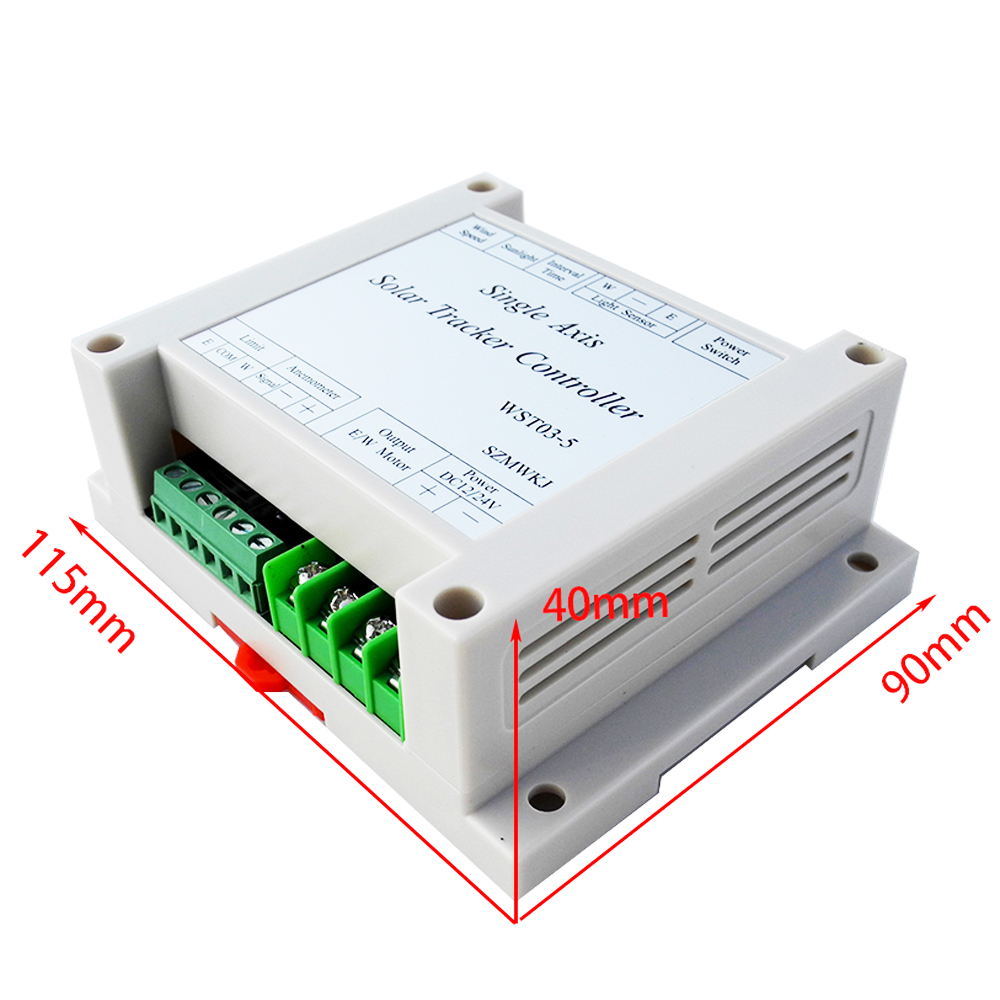 Complete Single Axis Electronic Solar Tracker Tracking Controller &Light Sensor &IR Remote for 100W Watt PV Solar Panel System