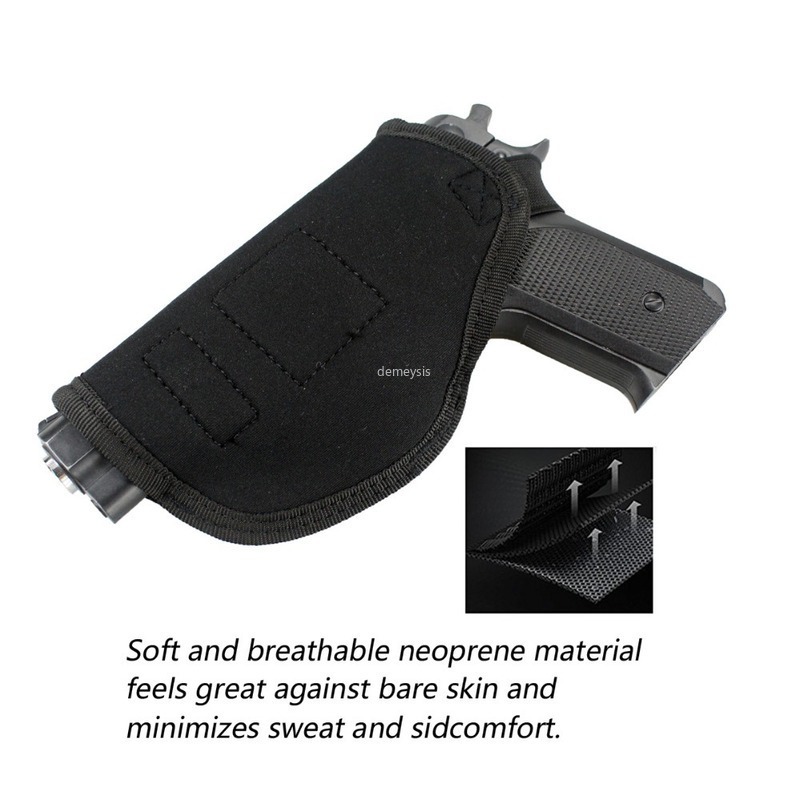 Universal Military Pistol Holster Concealed CS Tactical Gun Holster for All Compact Subcompact Gun Holsters with Magazine Pouch