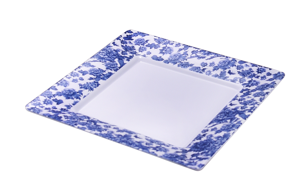 10.5Inch Melamine Square Plate Set