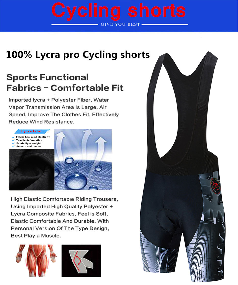 Teleyi gel Padded Cycling Shorts Shockproof MTB Bicycle Shorts Road Bike Shorts Ropa Ciclismo Tights For Man Women
