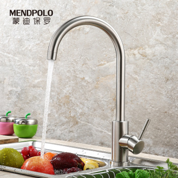 Hot And Cold Water Mixer Sink Tap Single Handle Kitchen Faucets Stainless Steel Swivel 360 Degree Bathroom Basin Tap for Kitchen