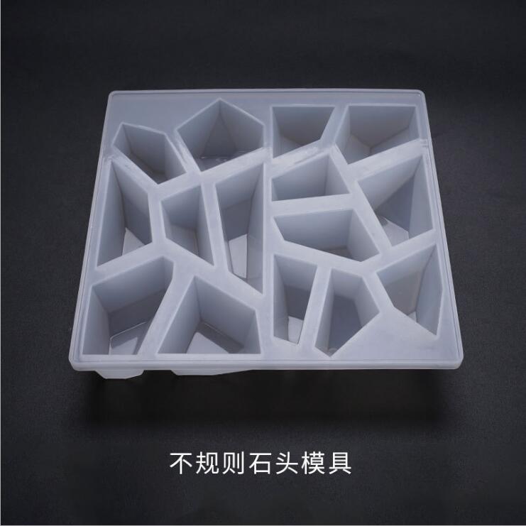 2020 New Transparent Silicone Mould Dried Flower Resin Decorative Craft DIY Irregular stone Mold epoxy resin molds for jewelry