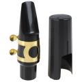 Practical Tenor Saxophone Mouthpiece Set Sax Musical Instruments Parts Accessories with Cap + Clip + Reed+ 2pcs Teeth Pad