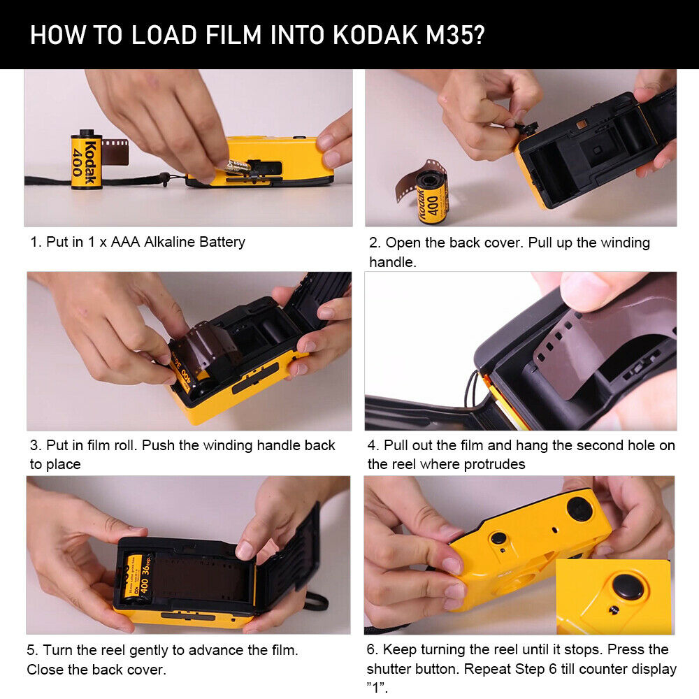 Kodak M35 camera non-disposable camera 135 film fool with flash student retro film film machine