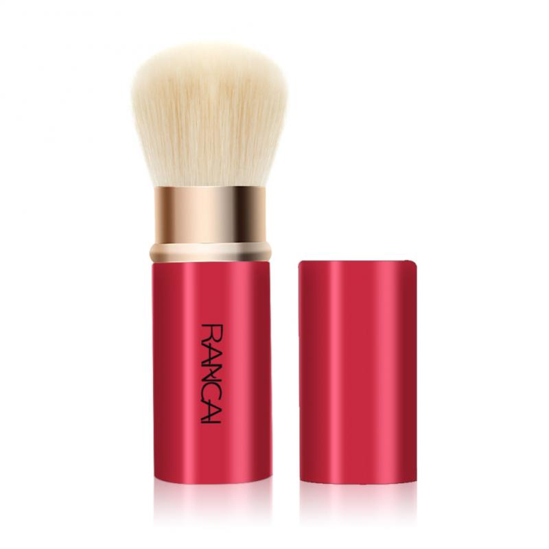 RANCAI 1pcs Retractable Makeup Brush Powder Foundation Blending Blush Kabuki Highlighter Bronzer Brushes Maquiagem Cosmetic Tool