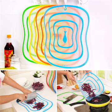 Kitchen Cutting Boards Chopping Block Frosted Plastic Folding Board Fruit Vegetable Meat Fish Cutting Boards Kitchen Stuff