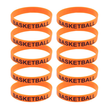 20pcs Basketball Letter Printing Bracelet Toy Wrist Straps Creative Wristbands Dress up Accessary Party Supplies