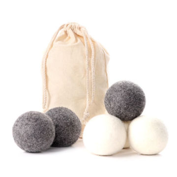1Lot Wool Dryer Balls 6 Pack Natural Organic Reusable Laundry Balls Discs Softener Alternative Wool Dryer Balls