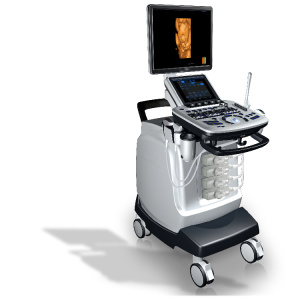 hospital mobile color ultrasound machine laptop cardiac