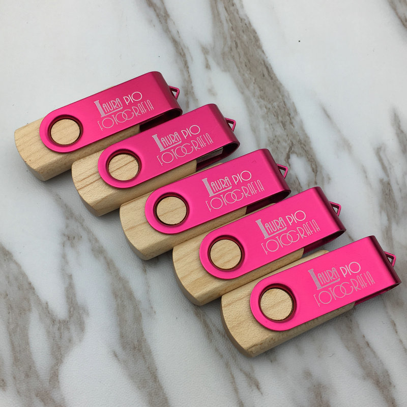 10pcs/lot Customize Logo Free Wooden Usb 2.0 Pendrive 4GB 8GB Mini Photography Gift Gadget 16GB 32GB USB Flash Drive Pen Drive