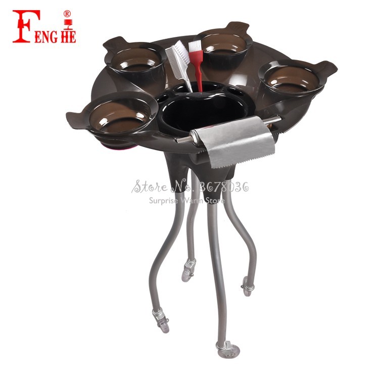 NEW Hair Salon Instrument Tray Hairdressing Tool Device Hair Salon Trolley Heat-resistant ABS Hairs Color Cream Mixing Bowl