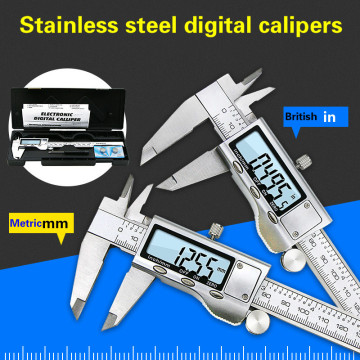 6-Inch 150mm digital calipers Stainless Steel Electronic Digital Vernier Caliper Metal Micrometer Measuring tool calipers