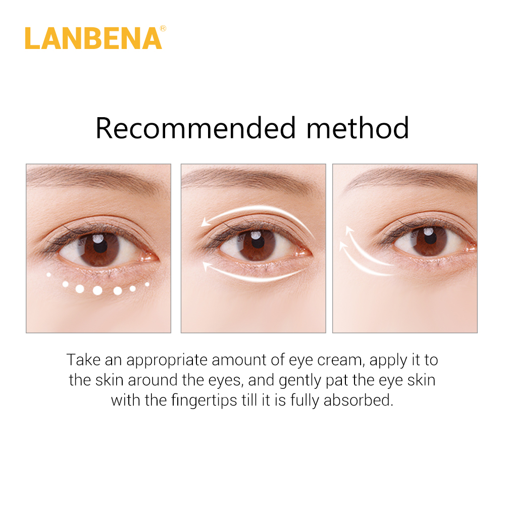 LANBENA Eye Cream Grape Seed Fading Fine Lines Dark Circle Removing Eye Puffiness Nourishing Moisturizing Firming Anti-Aging