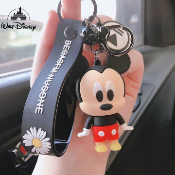 Disney Stitch Winni Mickey Mouse Keychains Cute Cartoon Baby Boy Girl KeyRings Women Lovely Bag Key Chain Monster Accessories