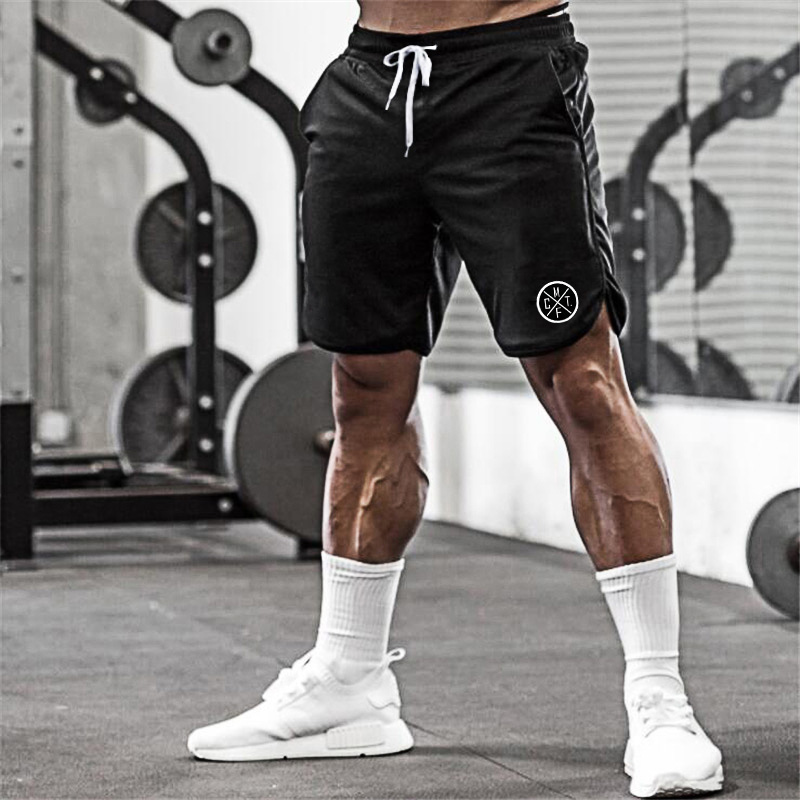 Brand MCFT Gym Shorts Men Bodybuilding Clothing Fitness Mens Mesh Sporting Basketball Workout Joggers Shorts With Pocket