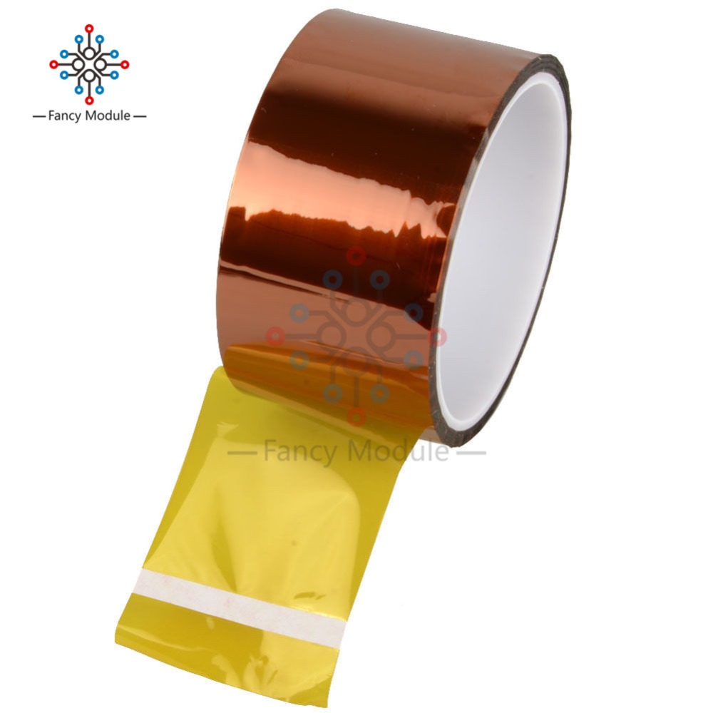 50mm 100ft One-side Self-adhesive Heat Resistant Polyimide Tape High Temperature Adhesive Insulation Tape for BGA PCB SMT Solder