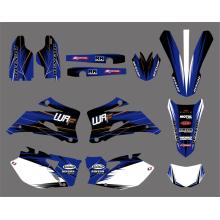 NICECNC Team Background Graphic Decals Kit For Yamaha WR250F 2007-2013 WR450F 2007-2011 WR 250F 450F Front Rear Fender Stickers