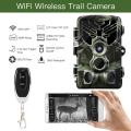 NOZAKI New 20MP Wireless Wifi APP Hunting Camera Night Vision 1080P APP Remote Wild Surveillance Wildlife Scouting Cameras