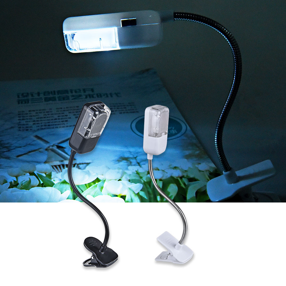 Portable Book Light LED Desk Table Lamp Flexible Mini Clip On Reading Lamp Light For Kindle Notbook eBook Readers PDAs