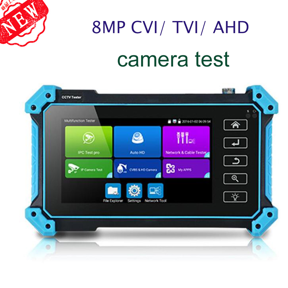 Honyde Newest 5 Inch IP HD CCTV Camera Tester Monitor IPC5200 AHD CVBS CVI TVI 8MP Camera Tester HDMI VGA Input WIFI POE PTZ