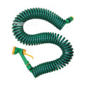 EVA Coil Garden Water Hose with Hose Nozzle Assembly
