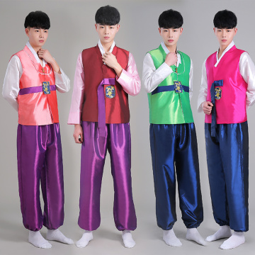 Men Korean Clothing Hanbok Male Korea Traditional Costume Korean Clothing For Men Performance Cosplay Costumes 4 Color SL1572