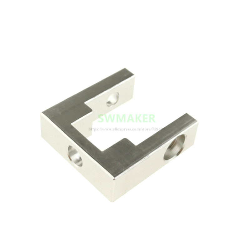 1pcs BLV Ender-3 3D printer parts 2020 2040 profile fixed block , MGN12 linear guide fixed block , slver high quality
