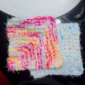 Dish Scrubber Washable Scourer Kitchen Cleaning Scrubby Cotton Yarn Crochet Hand Knit Dishcloth Reusable Washcloth Pot Scrubbies