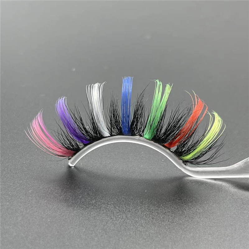 Rainbow Colored Lashes