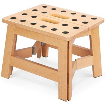 Non-Slip Foldable Wooden Step Stool Portable Folding Child Chair Home Decor Outdoor Foldable Bench Seat For Kids Children