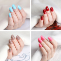 Shiny Macaron Artificial False Fingernails Prue White Short Fake Nails For Design Press On Salon Tips Manicure Tool