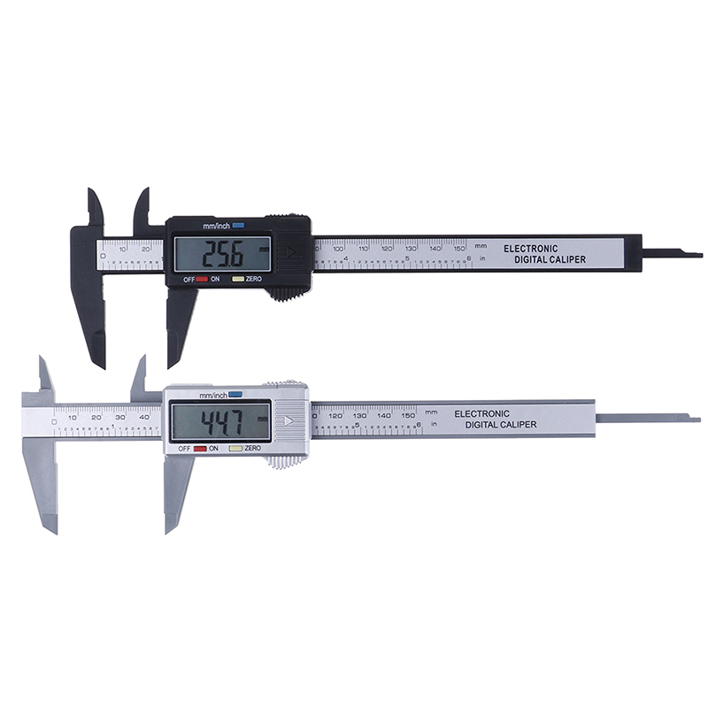 0-150 mm Electronic Digital Caliper 6 Inch Plastic Carbon Fiber Vernier Caliper Gauge Micrometer Measuring Tool