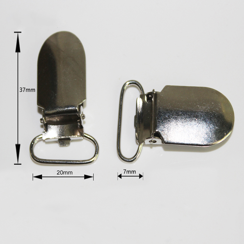 Metal Suspender Clips Garment Clip pacifier clips metal multifunction use clips metal U shape 39*25mm 6 pcs/lot