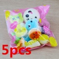 New 20Pcs Squishy Cake Panda Ice Cream Donut Keychain Slow Rising Squishy Toys Squishy Food Phone Strap