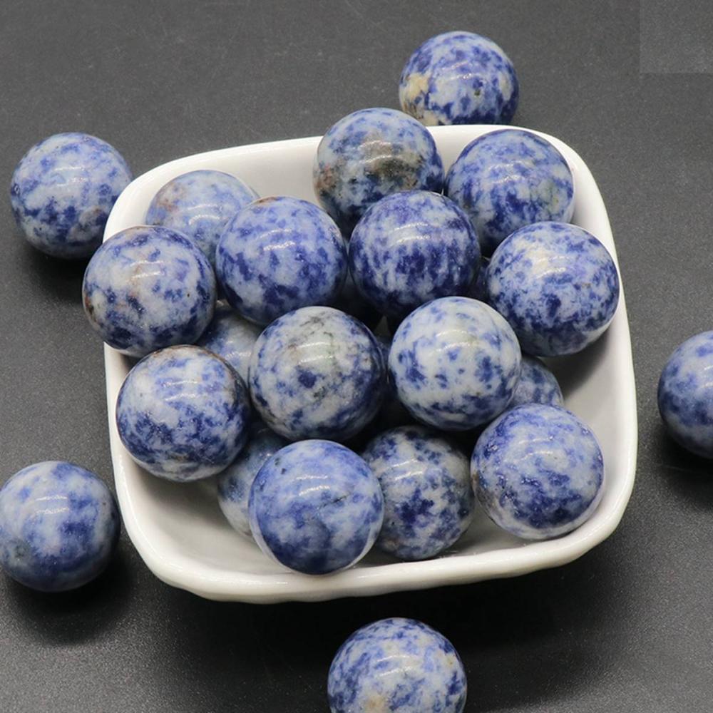 20MM Sodalite Chakra Balls for Stress Relief Meditation Balancing Home Decoration Bulks Crystal Spheres Polished