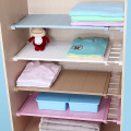 50*24cm Adjustable Closet Organizer Storage Shelf Wall Mounted DIY Wardrobe/Kitchen Storage Holders Racks Plastic Layer/Dividers