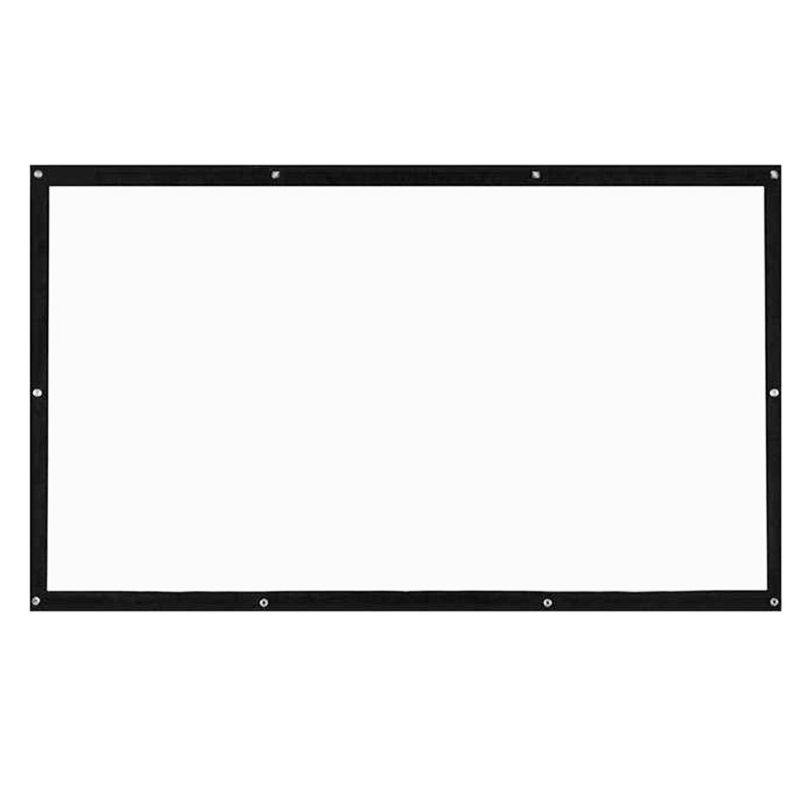 NEW-Portable Projection Screens 120 Inch 3D Hd Wall Mounted Translucent Projection Screen Canvas 16:9 Led Projector Screen Diy H