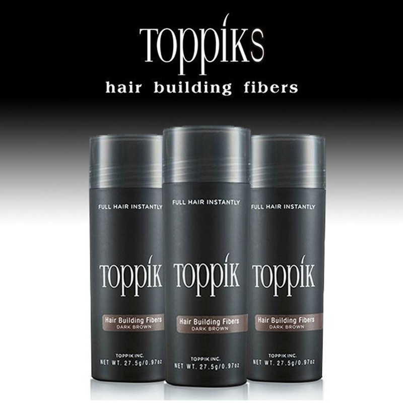 27.5g Toppik hair building fibers Growth Fibers Keratin Thickening Spray Topic Hair Building Fibers Hair Loss Products Extension