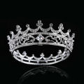 Vintage Baroque Queen King Bride Tiara Crown For Women Headdress Prom Bridal Wedding Tiaras and Crowns Party Hats