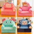 Baby Kids Only Cover NO Filling Cartoon Crown Seat Children Chair Neat Skin Toddler Children Cover for Sofa Best Gifts appease