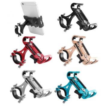 Protable Bicycle Phone Holder Adjustable Mobile Phone Stand Metal Rotating Anti-shock Navigation Fixed Bracket Spot TXTB1