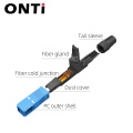 ONTi 400pcs Embedded SC UPC Fiber Optic Fast Connector FTTH Single Mode Fiber Optic SC Quick Connector SC Adapter Field Assembly