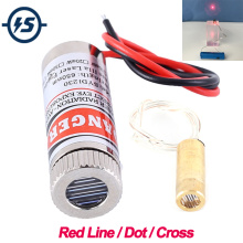 Adjustable Beam 650nm 5mW Red Line/Dot/Cross Laser Module Head Glass Lens Focusable Industrial Class 3-5V