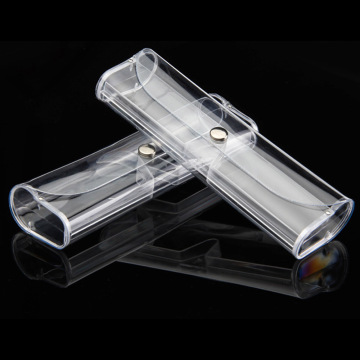 Transparent Eyeglasses Case Plastic Glass Protective Case for Women Men Small Sunglass Case Clear Ultralight Boxes Presbyopic